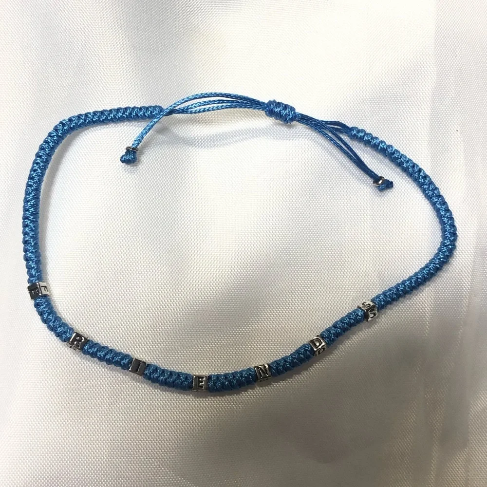 🆕 FRIENDS Silver and turquoise blue bracelet (813)
